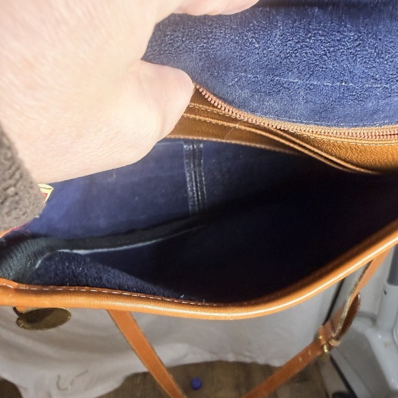 Dooney & Bourke Vintage 90's Leather Crossbody Bag Black/Brown - Picture 9 of 10